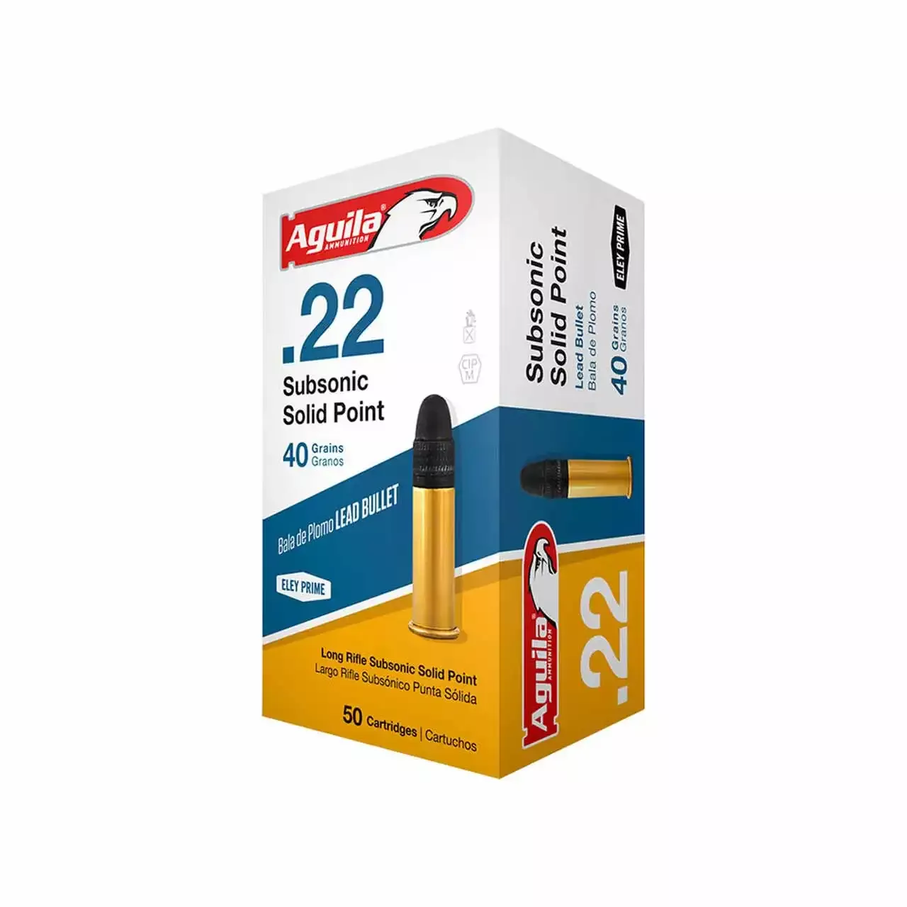 Aguila Subsonic 22 LR 40 Gr. Lead Solid Point 50/Box