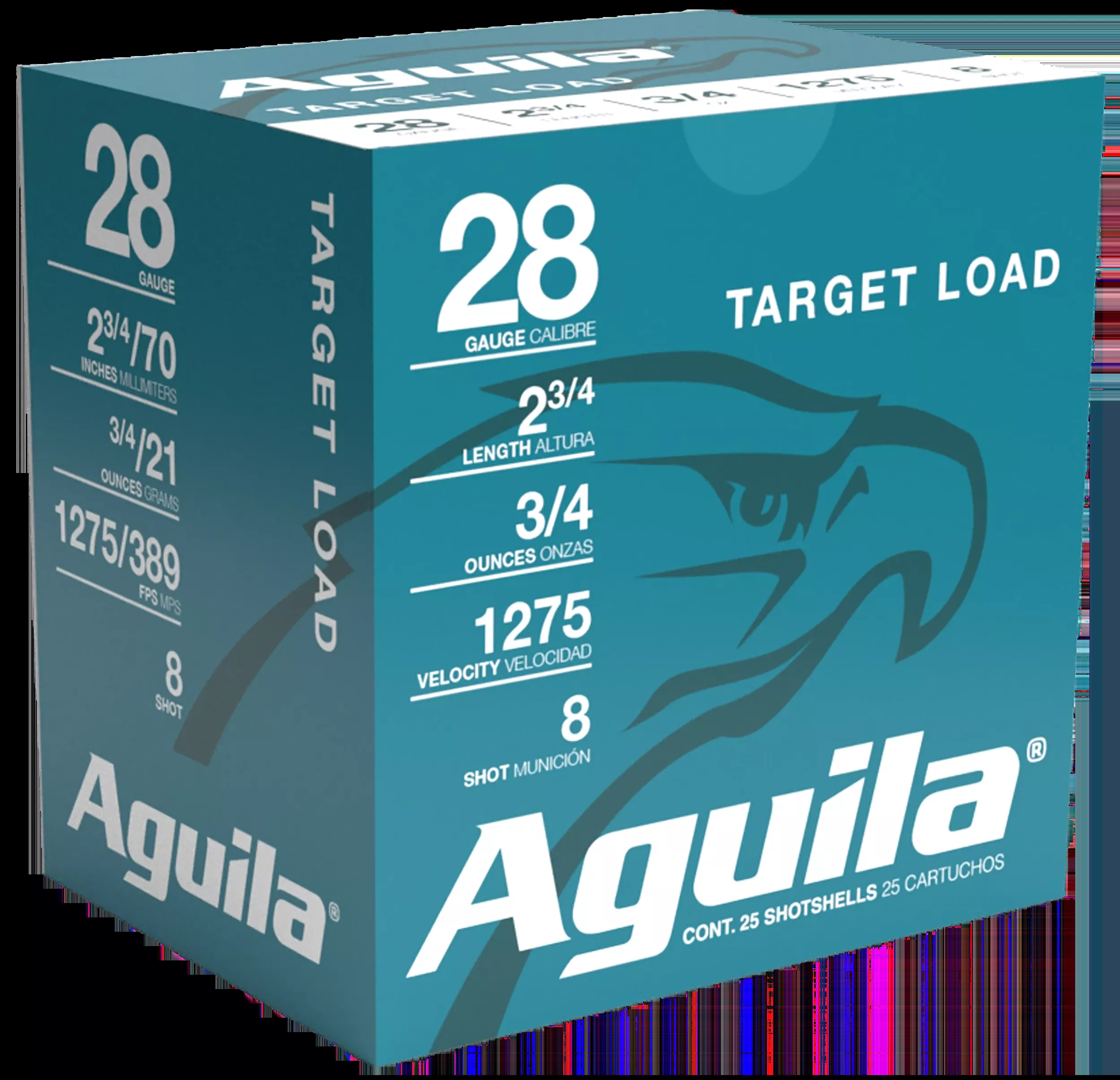 Aguila Target Load Shotshells 28ga 3/4 oz #9 Lead Shot 25 Shells Per Box