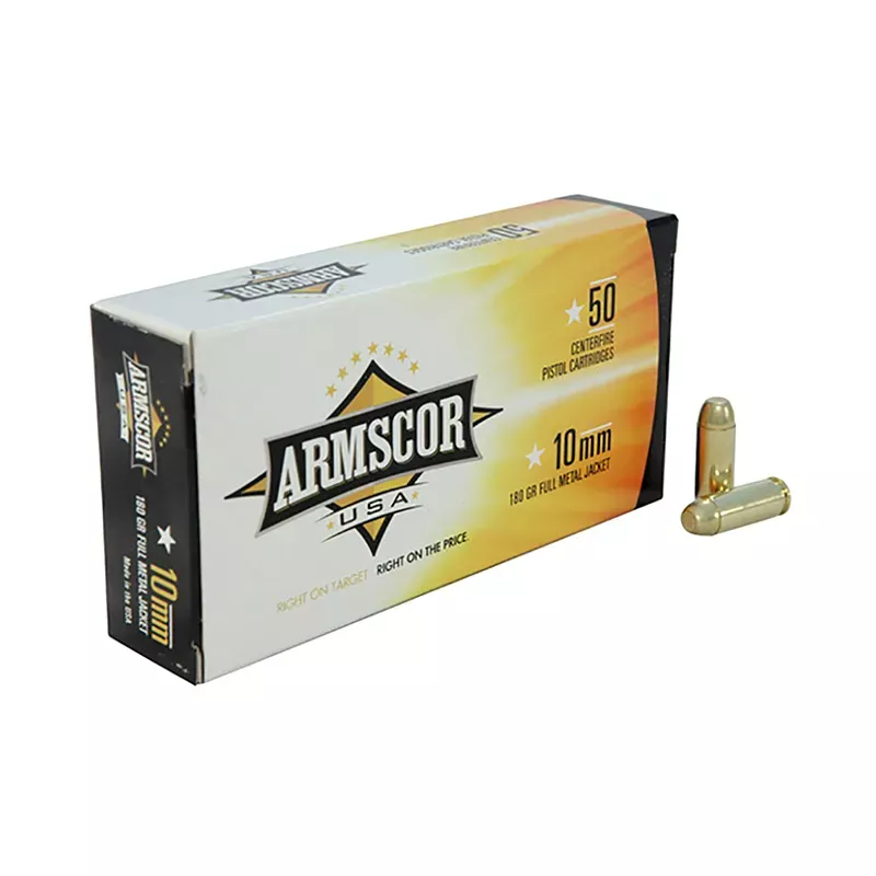 Armscor 10mm Auto 180 Gr. Full Metal Jacket (FMJ) 50/Box