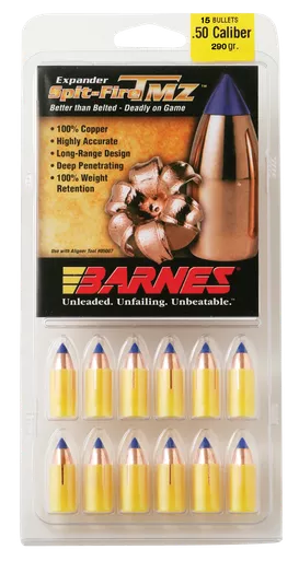 Barnes Bullets 30594 Spit-Fire TMZ Muzzleloader 50 Spit-Fire TMZ 290gr 15rd/Box