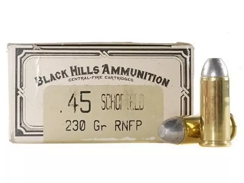 Black Hills Cowboy Action .45 S&W Schofield Ammo 230gr. RNFP 50 Rds 45SCHON1