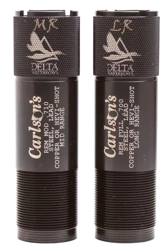 Carlson's Choke Tubes 07260 Delta WaterfowlRemington Rem Choke 12 Gauge Mid/Long Range Knurled 17-4 Stainless Steel