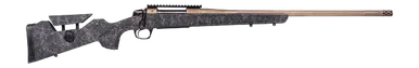 CVA CR3952F Cascade Long Range Hunter 25 Creedmoor Smoked Bronze Cerakote Threaded Barrel & Receiver w/Picatinny Rail, Graphite Black w/Smoke Bronze Webbing Adj Comb & LOP Synthetic Stock