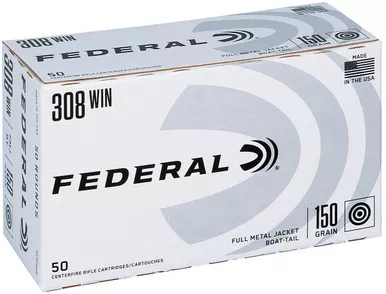 Federal AE308DB American Eagle308Win 150gr Full Metal Jacket 50 Per Box/5 Case