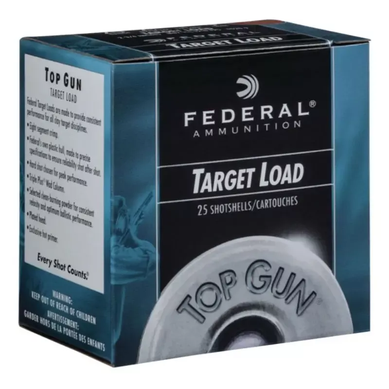 Federal Top Gun 20 Gauge 2.75″ 1210 FPS .875 Ounce 9 Shot