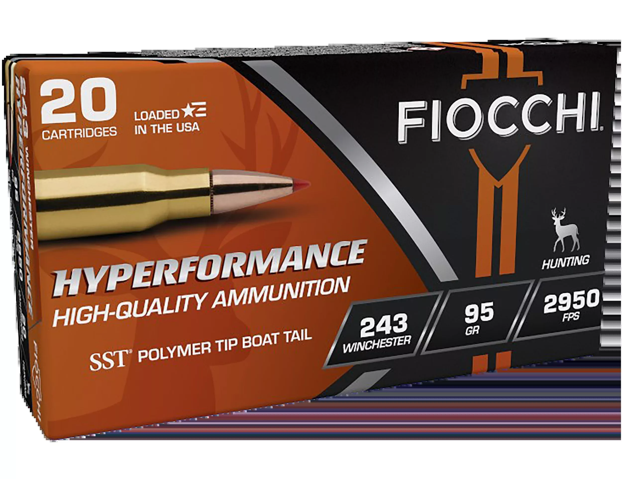 Fiocchi Hyperformance 243 Win 95gr Super Shock Tip – Box or Case