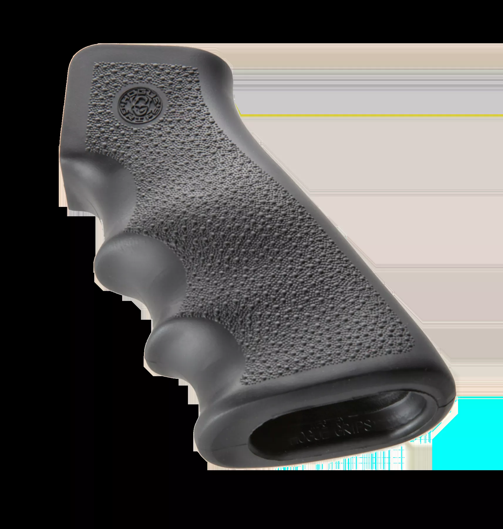 Hogue OverMolded Grip Black Rubber with Finger Grooves for AR-15, M16