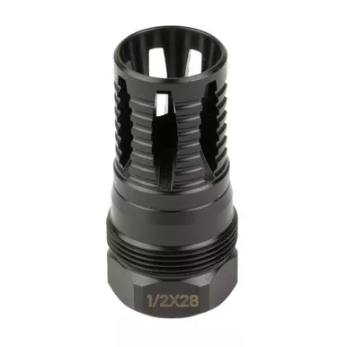 KAK Plan B A7 Flash Hider, 1/2X28 Thread Pitch, Nitride Finish, Black