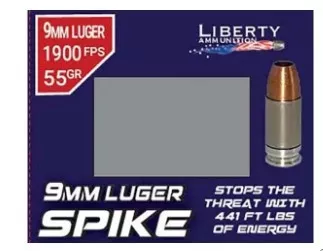 Liberty Spike 9mm 55gr 20/Bx