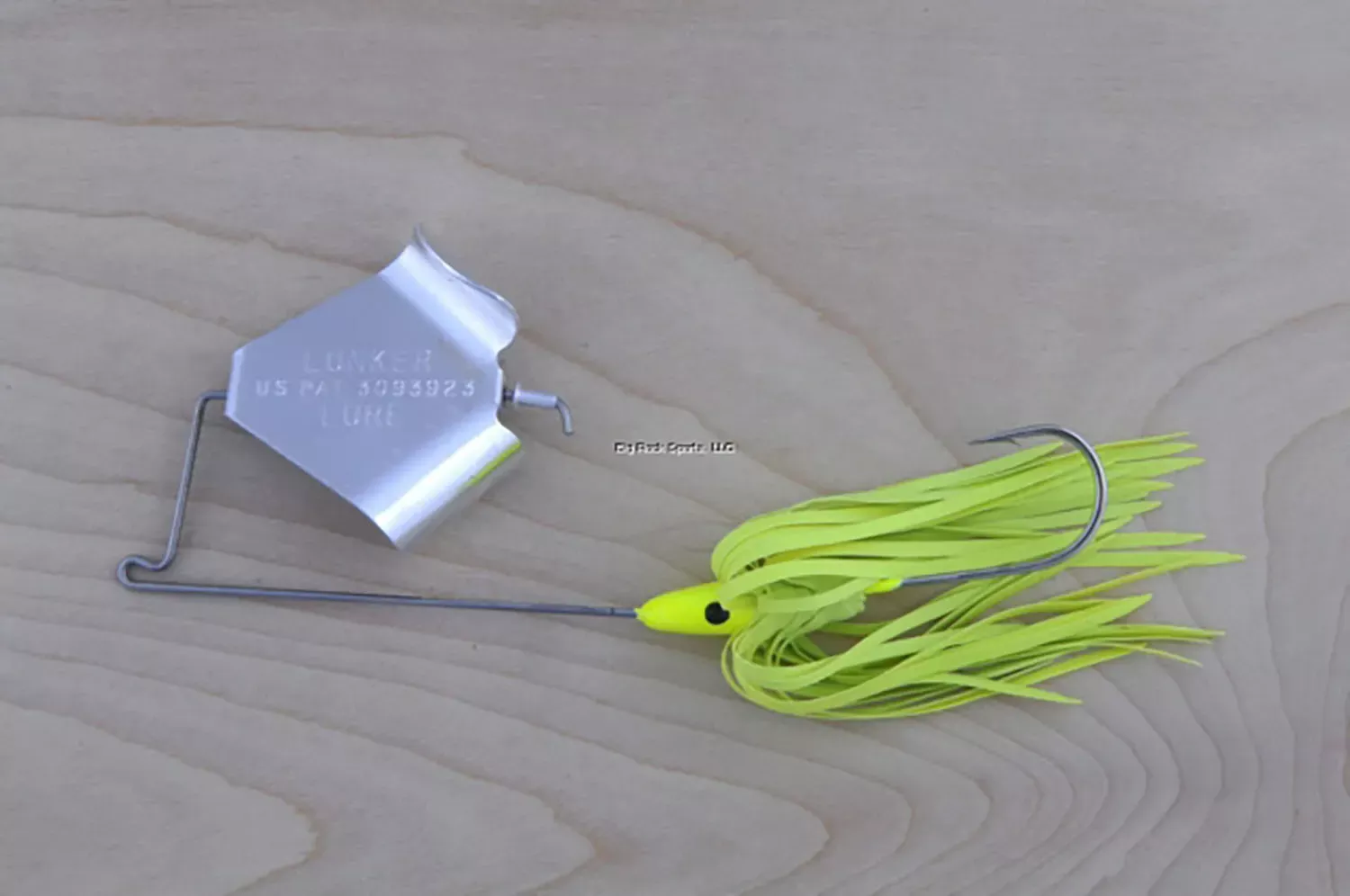 Lunker Lure Original Buzz Bait 1/2 oz Chartreuse Skirt/Silver Blade