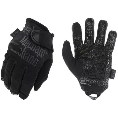 Mechanix Wear TAA Precision Pro, Padlock Non-Slip Palm Pattern, Covert Black
