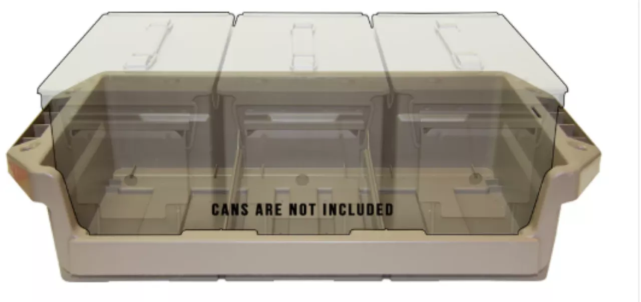 MTM Case-Gard Ammo Can Tray Dark Earth Polypropylene