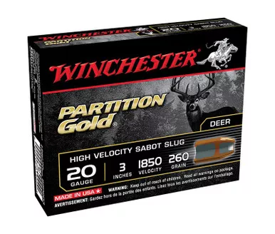 PartialGold 20Ga 3" 280pel 1-pc Sabot