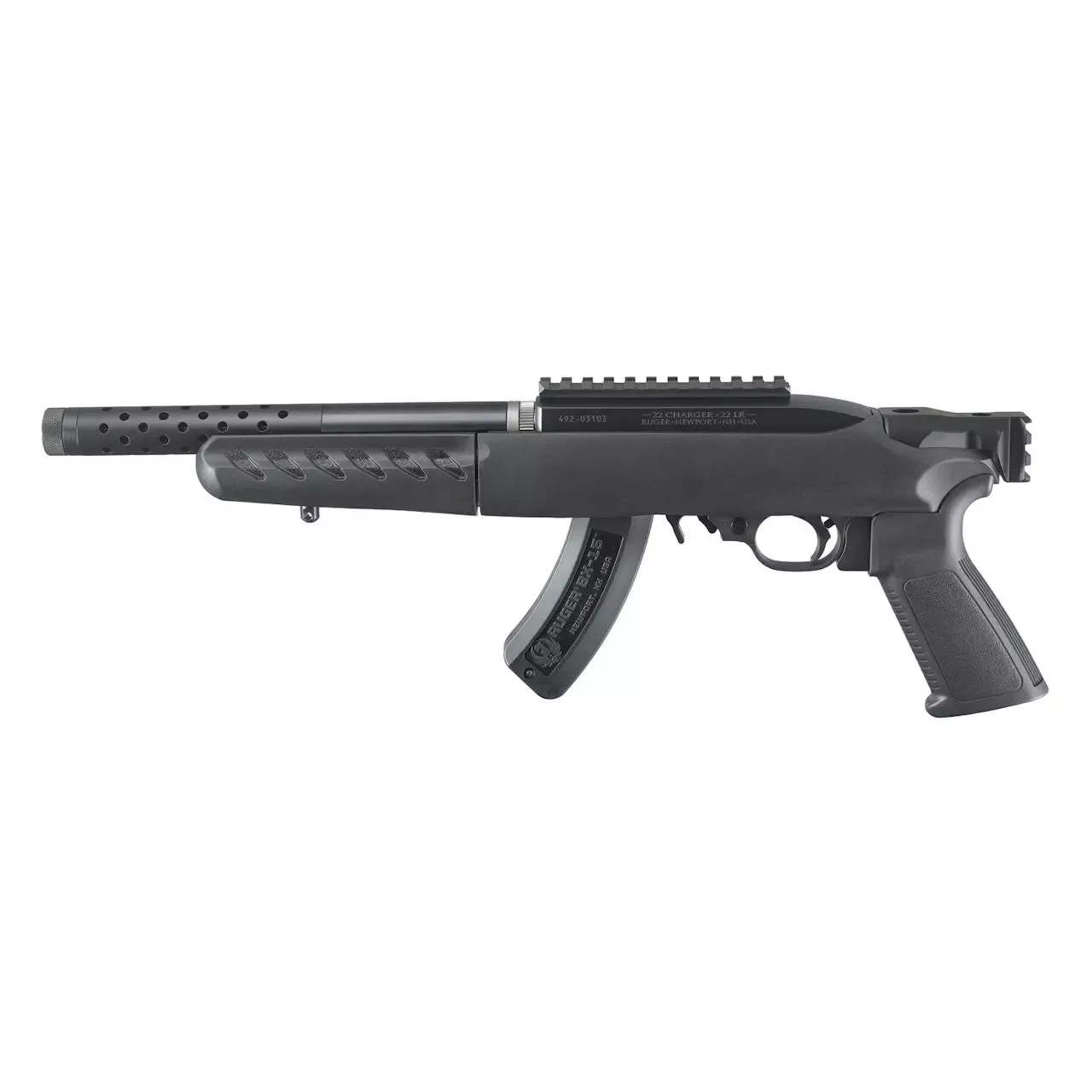 Ruger 22 Charger Lite Pistol 22 LR Matte Black 10"