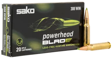 SAKO (TIKKA)PowerHead Blade 308Win 162gr 20 Per Box/10 Case