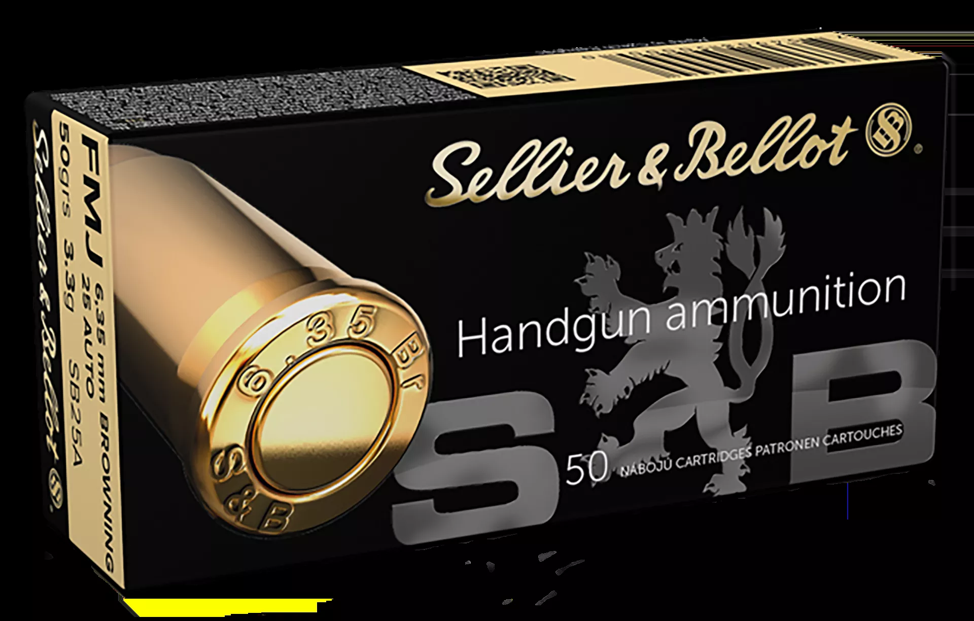 Sellier & Bellot Handgun 25 ACP 50 Gr. FMJ 50/Box