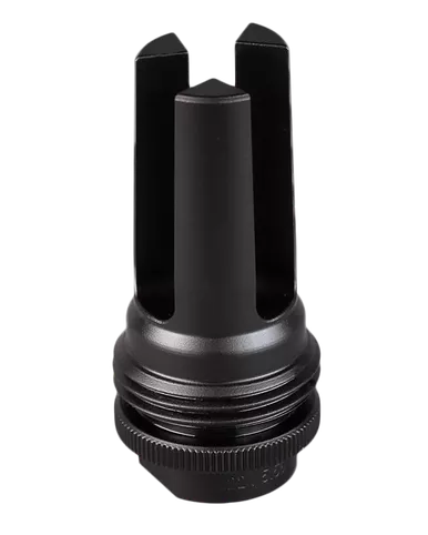 SilencerCo ASR Flash Hider, 13.5x1 LH tpi Threads, Black Steel