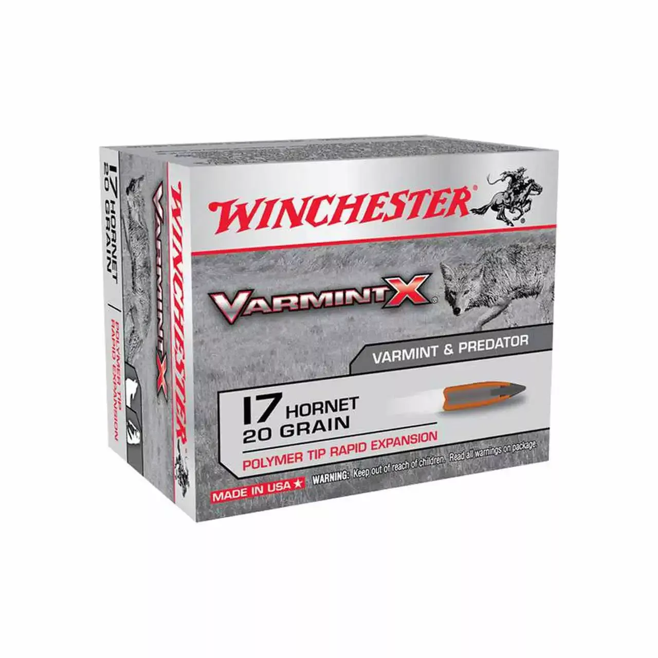 Wincchester 17 Hornet 20gr Poly Tip 20rd