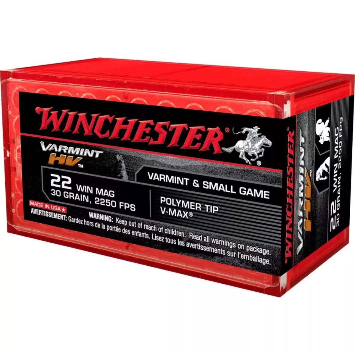 Winchester Varmint HV 22 Winchester Magnum 30 Gr. 50/Box