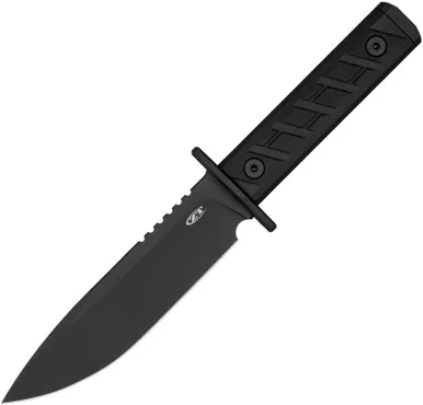 Zero Tolerance Model 0006 Fixed Blade Knife – 6″ CPM-3V Black Clip Point Blade,Black G10 Handles, Kydex Sheath