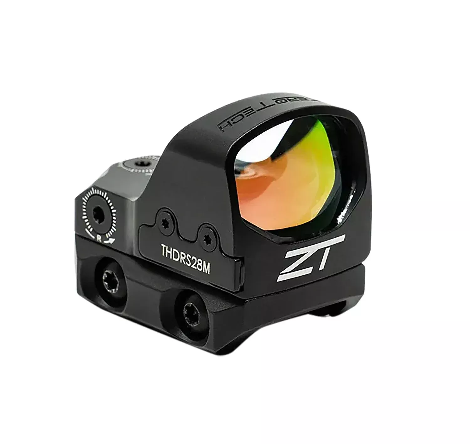 ZeroTech Optics THDRS28ML Thrive HD Black 1x 28x20mm Multi Reticle Red Dot Reflex Sight Low Mount